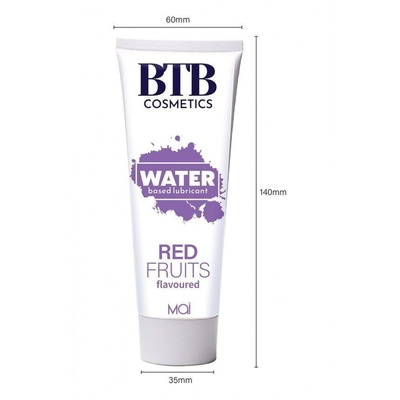 BTB Flavored Red Fruits - Лубрикант на водній основі з ароматом червоних фруктів 100 мл BTB Cosmetics 