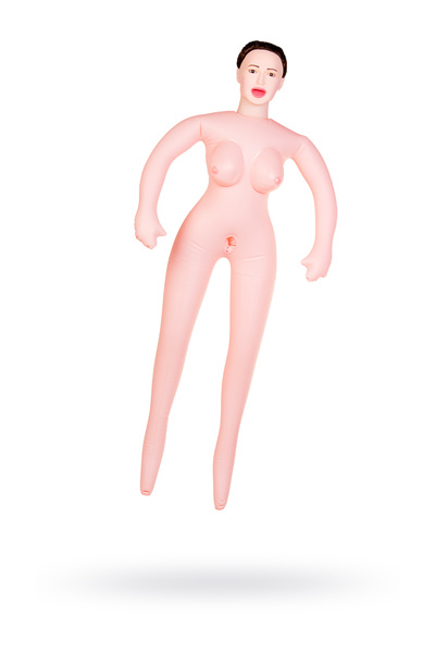 Кукла надувная Dolls-X by TOY Gabriella с реалистичной головой, брюнетка, с тремя отверстиями TOYFA 