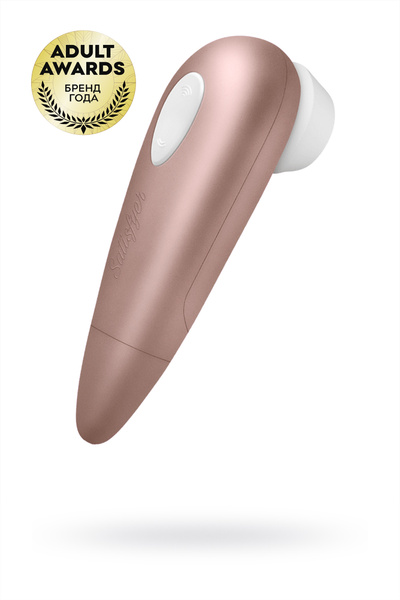 Вакуум-волновой бесконтактный стимулятор клитора Satisfyer 1 NG, ABS пластик, розовый, 14 см. (Розовое золото) 