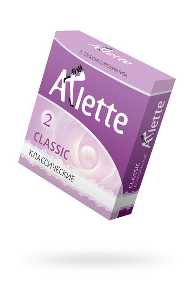 Презервативы Arlette, classic, классические, латекс, 19 см, 5,5 см, 3 шт. (Прозрачный) 