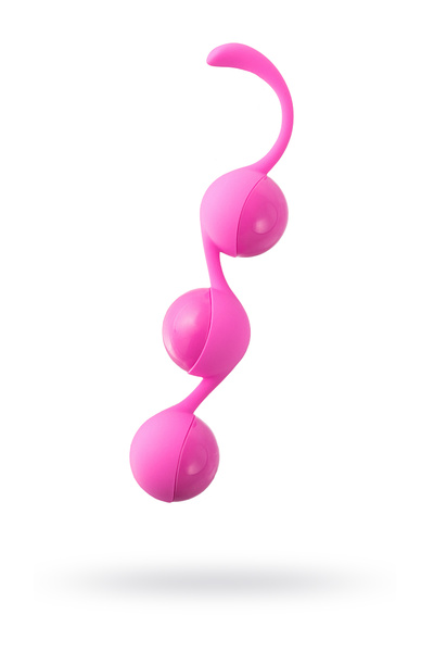 Вагинальные шарики Seven Creations, силикон, розовые, Ø 3,5 см (Розовый) 