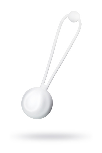 Вагинальный шарик L'EROINA by TOYFA Lily, силикон, белый, 10,5 см 