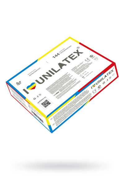 Презервативы Unilatex, multifrutis, 19 см, 5,4 см, 144 шт. (Прозрачный) 