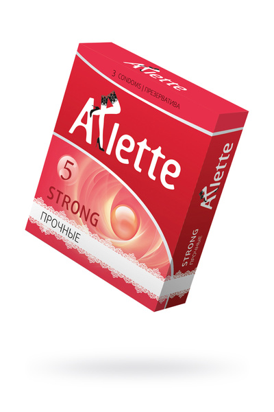 Презервативы Arlette, strong, латекс, ультрапрочные, 18 см, 5,2 см, 3 шт. (Прозрачный) 
