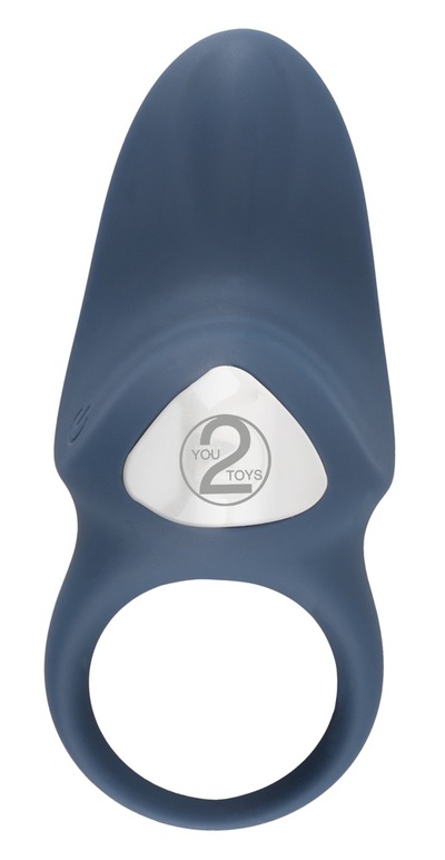 You2Toys - Эрекционное кольцо с вибрацией, 10,3 см (Серый) 