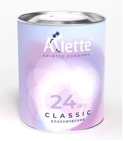 Arlette Classic - Презервативы классическиес ароматом Тутти-Фрутти, 19 см 24 шт (Прозрачный) 