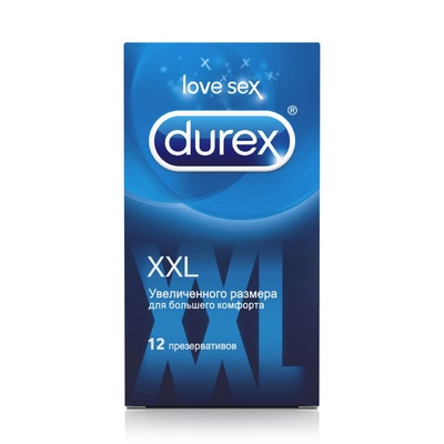Презервативы Durex XXL №12 увеличенные, 12 шт 
