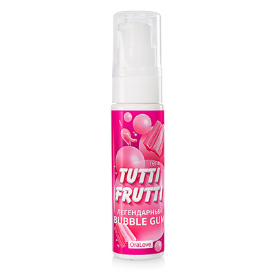 Tutti-Frutti - Гель съедобный увлажняющий, 30 гр Биоритм, Россия (Розовый) 