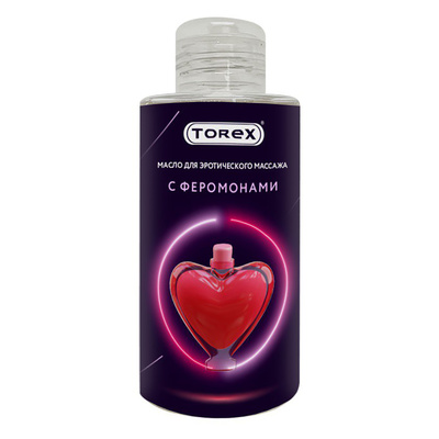 TOREX - Интимное масло массажное с феромонами, 150 мл Torex, Россия (Красный) 