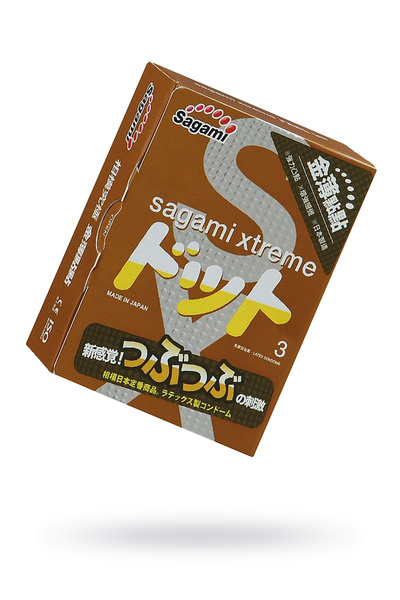 Презервативы Sagami, xtreme, feel up, латекс, 19 см, 5,2 см, 3 шт. (Прозрачный) 