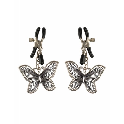 Зажимы для сосков Pipedream Butterfly Nipple Clamps, бабочки (Серый) 