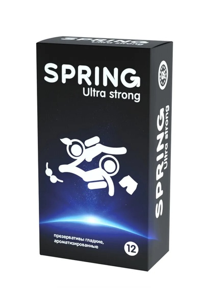 SPRING™ Ultra Strong - Презервативы, 19,5 см 12 шт (ультра-прочные) (Прозрачный) 