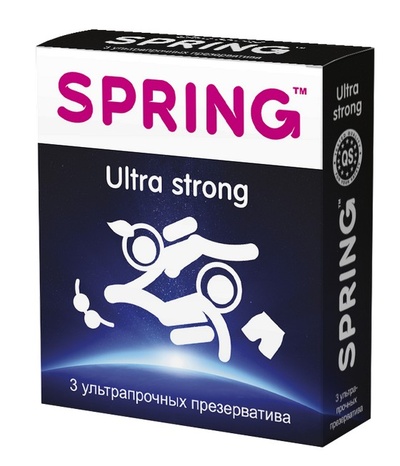 SPRING™ Ultra Strong - Презервативы, 3 шт (ультра-прочные) (Прозрачный) 