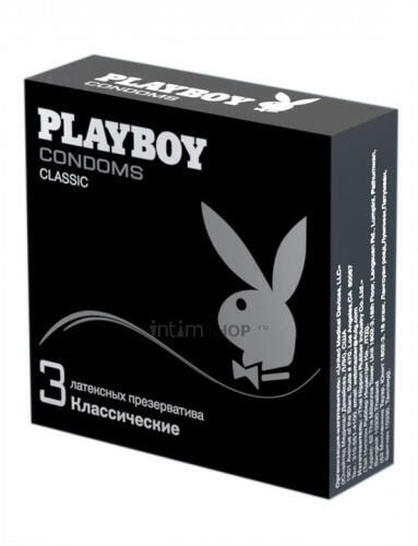 Классические презервативы Playboy латекс, 3 шт United Medical Devices 