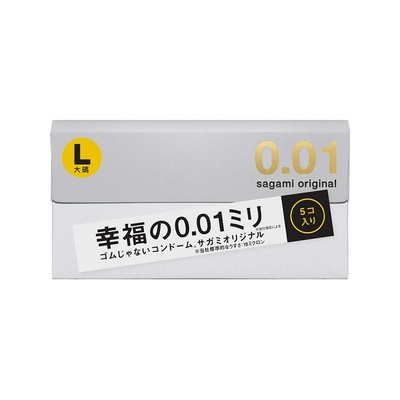 Sagami Original 001 Large - полиуретановые презервативы, L 5 шт (Прозрачный) 