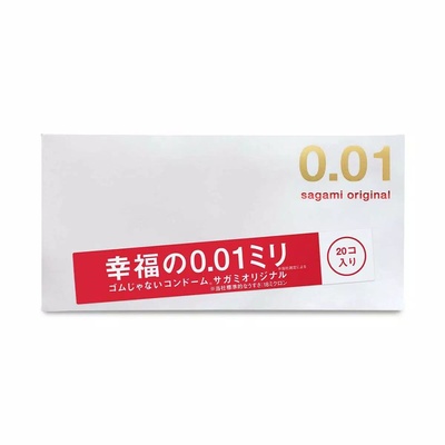 Sagami Original 001 Презервативы полиуретановые, 20 шт (Прозрачный) 