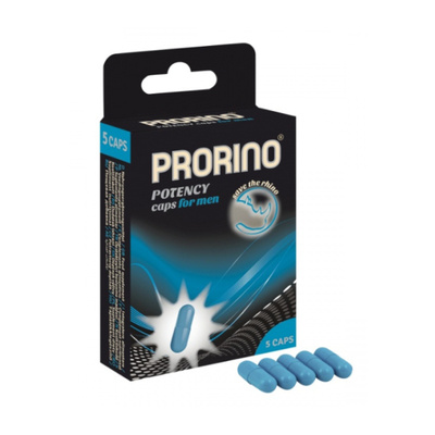 БАД к пище Ero black line PRORINO Potency Caps, для мужчин, 5 капсул HOT Production 