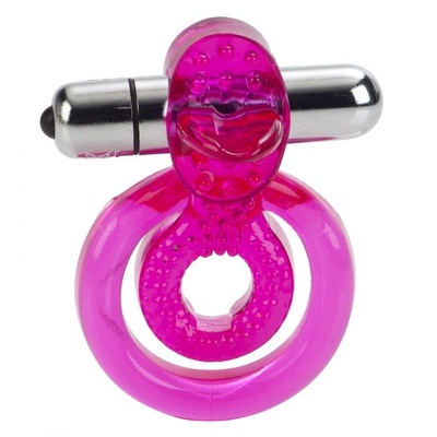 Вибро-кольцо DUAL CLIT FLICKER California Exotic Novelties (Розовый) 