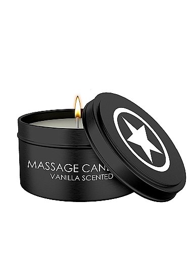 Массажная свеча с ароматом ванили Massage Candle Shots Toys (Черный) 
