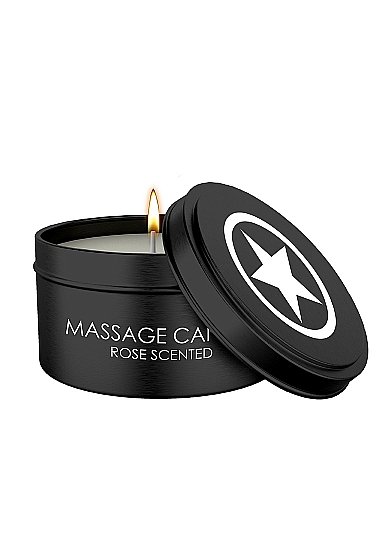 Массажная свеча с ароматом розы Massage Candle Shots Toys (Черный) 