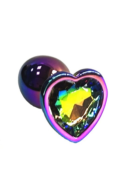 Анальная пробка с кристаллом в форме сердца, размер S, Kanikule Beauty Brands Limited (Разноцветный) 