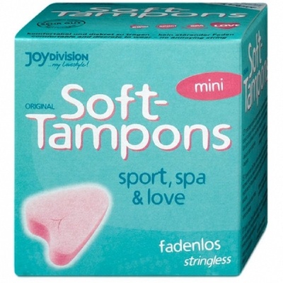 Мягкие тампоны Soft-Tampons mini - 3 шт. Joy Division (Розовый) 
