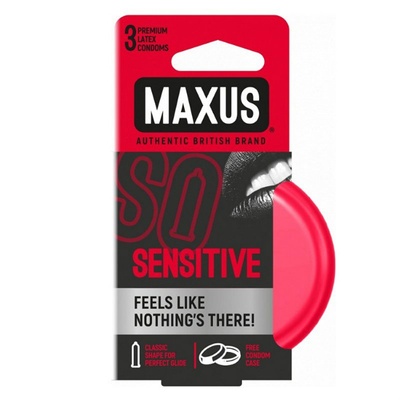 Ультратонкие презервативы MAXUS Sensitive №3, 3 шт. 