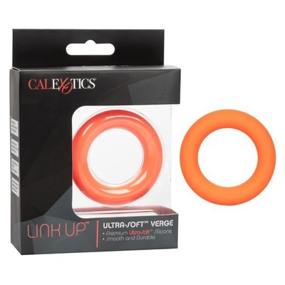 Эрекционное кольцо Link Up Ultra-Soft Verge California Exotic Novelties (Оранжевый) 