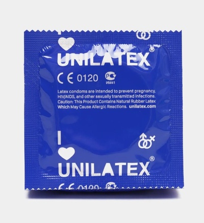 Классические презервативы Unilatex Natural Plain - 1 шт (Телесный) 