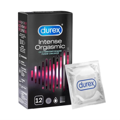Презервативы Durex N12 Intense Orgasmic (Прозрачный) 