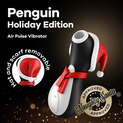 Бесконтактный стимулятор клитора Satisfyer Penguin Holiday Edition (Белый) 