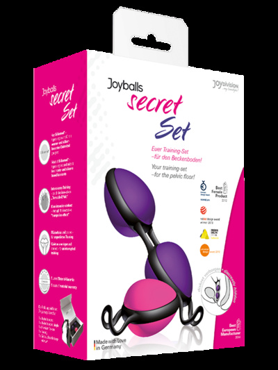 Набор вагинальных шариков Joyballs Secret Set – фиолетовый/розовый Joy Division 