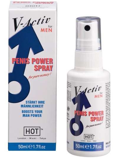 Стимулирующий спрей Hot V-Activ для мужчин - 50 мл Hot Products Ltd. 