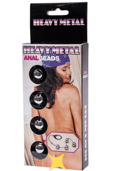 Анальные шарики Heavy Metal Anal Beads металлические – серебристые Gopaldas (Серебристый) 