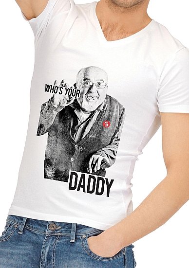 Футболка Funny Shirts - Who's Your Daddy - M Shots Toys (Белый) 