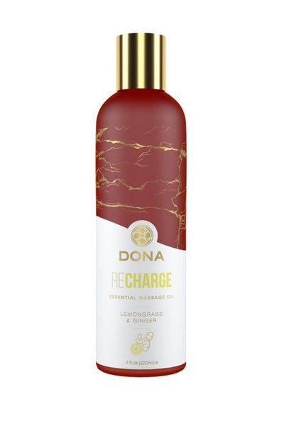 Эфирное массажное масло Dona Recharge с ароматом лемонграсса и имбиря - 120 мл JO system 
