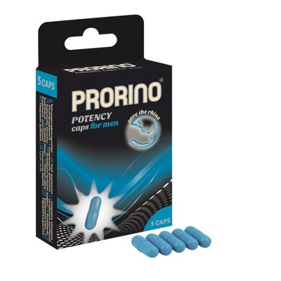 Биологически активная добавка к пище для мужчин Ero black line PRORINO Potency Caps 5 капсул Hot Products Ltd. 