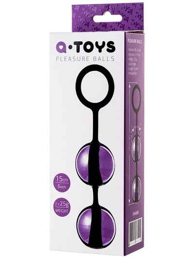 Вагинальные шарики TOYFA A-Toys Ø 3,5 см – фиолетовый 