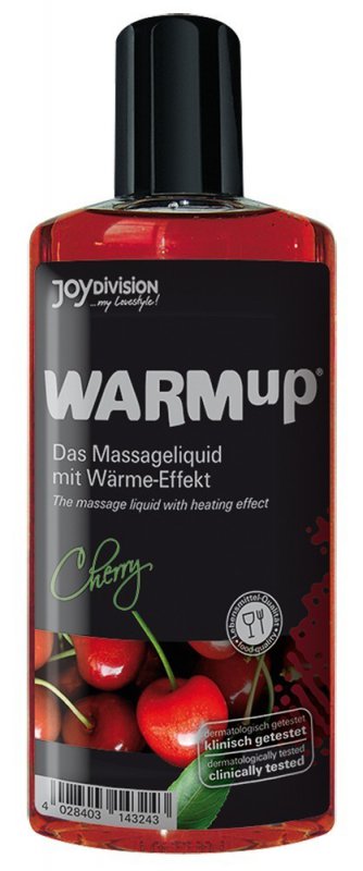 Съедобное разогревающее массажное масло WARMup "Вишня" - 150 мл Joy Division 