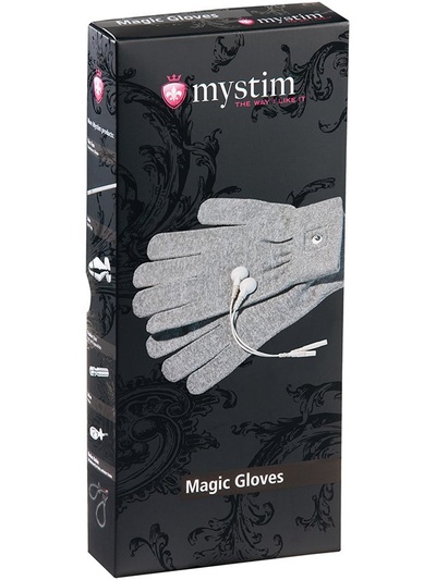 Перчатки Magic Gloves с электростимуляцией – серый Mystim 