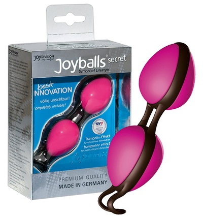 Вагинальные шарики Joyballs Secret со смещенным центром тяжести – розовый Joy Division 
