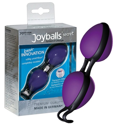 Вагинальные шарики Joyballs Secret со смещенным центром тяжести – фиолетовый Joy Division 