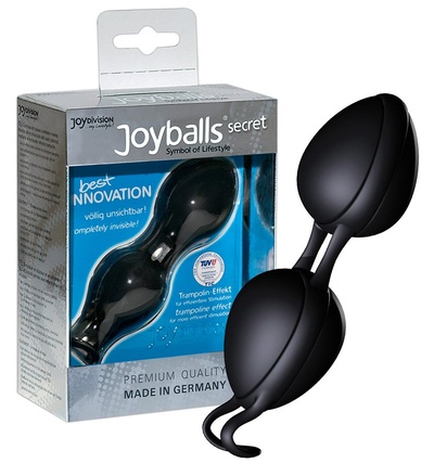 Вагинальные шарики Joyballs Secret со смещенным центром тяжести – черный Joy Division 