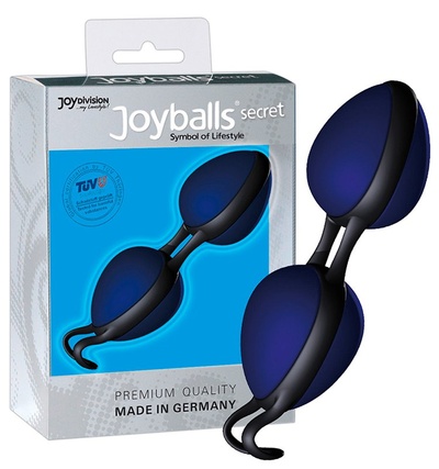 Вагинальные шарики Joyballs Secret со смещенным центром тяжести – синий Joy Division 