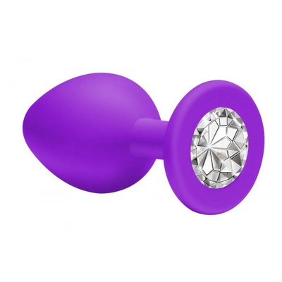 Анальная пробка Emotions Cutie Medium Purple clear crystal 4012-06Lola Lola Toys (Пурпурный) 