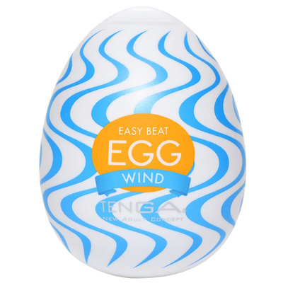 Мастурбатор в форме яйца Wonder Wind от Tenga (Голубой) 