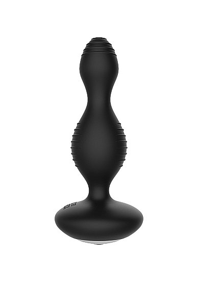 Анальняа вибропробка E-Stim Vibrating Buttplug - Black: 15 режимов работы, 11000 об/мин Shots Toys (Черный) 