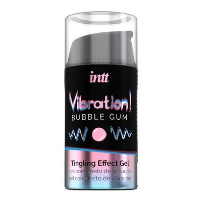 Жидкий интимный гель с эффектом вибрации Intt Bubble Gum - 15 мл. Intt Cosmetics 