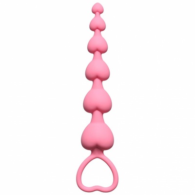 Анальная цепочка Heart's Beads Pink 4101-01Lola Lola Toys (Розовый) 