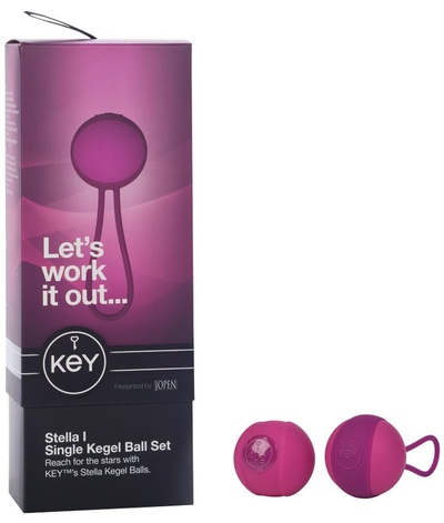 Набор из 2-х вагинальных шариков разного веса Stella I - Pink Jopen (Розовый) 